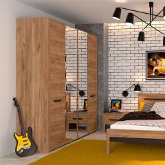 АФИНА А11а Шкаф для одежды (крафт) в Губахе - gubaha.mebel24.online | фото 2
