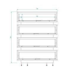 Александрия Комод (ЛДСП дуб сонома/белый бриллиант) в Губахе - gubaha.mebel24.online | фото 2