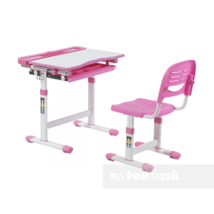 Комплект парта + стул трансформеры Cantare Pink в Губахе - gubaha.mebel24.online | фото 2