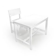 Детский растущий комплект стол и стул Я САМ "Лофт" (Белый, Белый) в Губахе - gubaha.mebel24.online | фото
