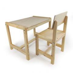 Детский растущий комплект стол и стул Я САМ "Лофт" (Береза, Сосна) в Губахе - gubaha.mebel24.online | фото