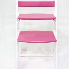 Детский растущий стул Конёк Горбунёк Комфорт (Бело-розовый) в Губахе - gubaha.mebel24.online | фото