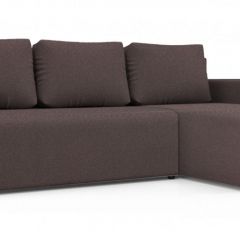 Диван угловой Алиса 3 Bahama PLUM - Teos Dark Brown в Губахе - gubaha.mebel24.online | фото