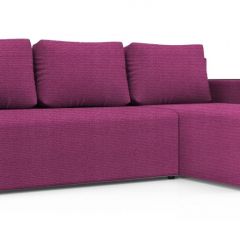 Диван угловой Алиса 3 Shaggy FUCHSIA - TEOS BLACK в Губахе - gubaha.mebel24.online | фото