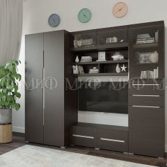 ЭКОЛЬ Гостиная (МДФ) Венге в Губахе - gubaha.mebel24.online | фото