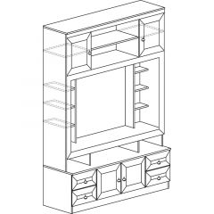 Гостиная Инна 4 Денвер темный в Губахе - gubaha.mebel24.online | фото 3