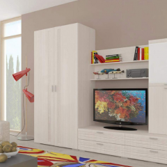 Гостиная ЛОТОС (модульная) Бодега белая в Губахе - gubaha.mebel24.online | фото 6