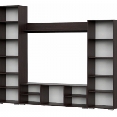 Гостиная МГС 6 Исполнение 1 (Венге/Белый глянец) в Губахе - gubaha.mebel24.online | фото 2