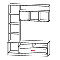 ПРАГА Гостиная (модульная) в Губахе - gubaha.mebel24.online | фото 7