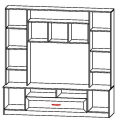 ПРАГА Гостиная (модульная) в Губахе - gubaha.mebel24.online | фото 3