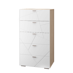 Гостиная Скайлайн (модульная) Дуб сонома/белый в Губахе - gubaha.mebel24.online | фото 2