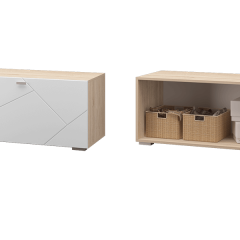 Гостиная Скайлайн (модульная) Дуб сонома/белый в Губахе - gubaha.mebel24.online | фото 9