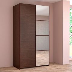 ИННЭС-5 Шкаф-купе 2-х дв. 1400 (1дв. Ф1 - венге, 1дв. Ф2 - зеркало) в Губахе - gubaha.mebel24.online | фото