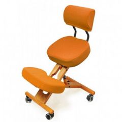 Коленный стул со спинкой Smartstool KW02В + Чехлы в Губахе - gubaha.mebel24.online | фото 4