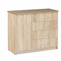 Комод Фиеста (Дуб сонома светлый) Эко в Губахе - gubaha.mebel24.online | фото