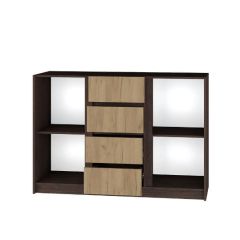 Комод Флоренция (Венге/Дуб Крафт Золотой) в Губахе - gubaha.mebel24.online | фото 2