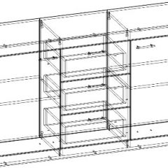 СОНАТА КС-1500 Комод (Дуб сонома/Белый глянец) в Губахе - gubaha.mebel24.online | фото 2