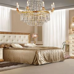 Комод узкий Тиффани штрих-лак/золото (ТФКМ-2) в Губахе - gubaha.mebel24.online | фото 2