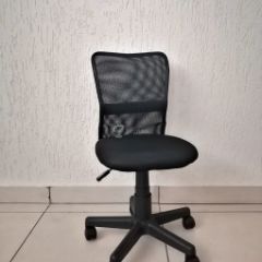 Кресло Barneo K-401 детское (черная ткань/сетка) в Губахе - gubaha.mebel24.online | фото