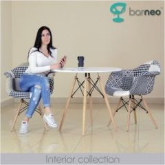 Кресло Barneo N-14 Patchwork черно-белый в Губахе - gubaha.mebel24.online | фото 3