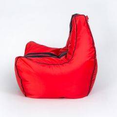 Кресло бескаркасное Авто (Красное с черной полосой) в Губахе - gubaha.mebel24.online | фото 2