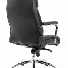 Кресло BRABIX PREMIUM "Phaeton EX-502" (кожа с компаньоном, хром, черное) 530882 в Губахе - gubaha.mebel24.online | фото 4