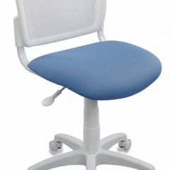 Кресло детское Бюрократ CH-W296NX/26-24 белый TW-15 голубой 26-24 в Губахе - gubaha.mebel24.online | фото
