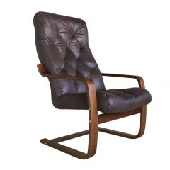 Кресло для отдыха (пружинка) Магнат 102-З-Ш замша ШОКОЛАД в Губахе - gubaha.mebel24.online | фото