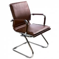 Кресло для посетителя Бюрократ CH-993-Low-V/Brown коричневый в Губахе - gubaha.mebel24.online | фото 1