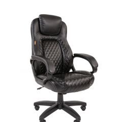 Кресло для руководителя  CHAIRMAN 432 (Экокожа черная) в Губахе - gubaha.mebel24.online | фото 1