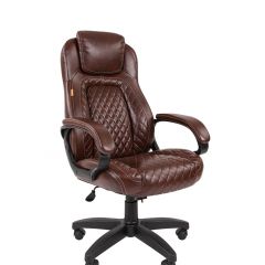 Кресло для руководителя  CHAIRMAN 432 (Экокожа коричневая) в Губахе - gubaha.mebel24.online | фото