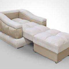 Кресло-кровать + Пуф Голливуд (ткань до 300) НПБ в Губахе - gubaha.mebel24.online | фото 4