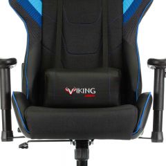 Кресло игровое Бюрократ VIKING 4 AERO BLUE черный/синий в Губахе - gubaha.mebel24.online | фото 7