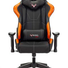 Кресло игровое Бюрократ VIKING 5 AERO ORANGE черный/оранжевый в Губахе - gubaha.mebel24.online | фото 3