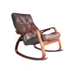 Кресло качалка Гранд 103-З-Ш Шоколад в Губахе - gubaha.mebel24.online | фото
