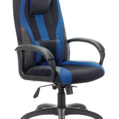 Кресло компьютерное BRABIX PREMIUM "Rapid GM-102" (экокожа/ткань, черное/синее) 532106 в Губахе - gubaha.mebel24.online | фото