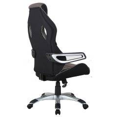 Кресло компьютерное BRABIX Techno GM-002 (ткань) черное/серое, вставки белые (531815) в Губахе - gubaha.mebel24.online | фото 5