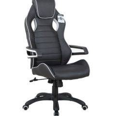 Кресло компьютерное BRABIX Techno Pro GM-003 (экокожа черное/серое, вставки серые) 531814 в Губахе - gubaha.mebel24.online | фото 2