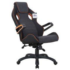 Кресло компьютерное BRABIX Techno Pro GM-003 (ткань черное/серое, вставки оранжевые) 531813 в Губахе - gubaha.mebel24.online | фото 8