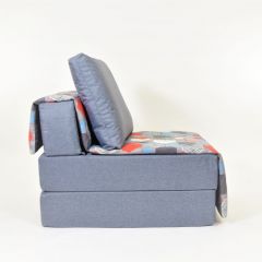 Кресло-кровать бескаркасное Харви (серый-геометрия слейт) в Губахе - gubaha.mebel24.online | фото 2