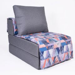 Кресло-кровать бескаркасное Харви (серый-сноу деним) в Губахе - gubaha.mebel24.online | фото