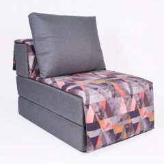Кресло-кровать бескаркасное Харви (серый-сноу манго) в Губахе - gubaha.mebel24.online | фото 1