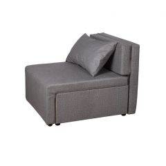 Кресло-кровать Милена (серый) Велюр в Губахе - gubaha.mebel24.online | фото
