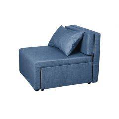 Кресло-кровать Милена (синий) Велюр в Губахе - gubaha.mebel24.online | фото