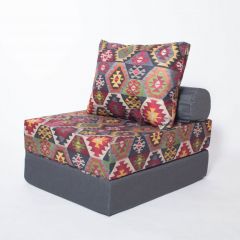 Кресло-кровать-пуф бескаркасное Прайм (мехико серый-графит) в Губахе - gubaha.mebel24.online | фото 2