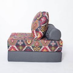 Кресло-кровать-пуф бескаркасное Прайм (мехико серый-графит) в Губахе - gubaha.mebel24.online | фото