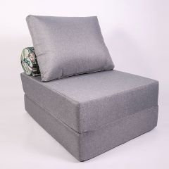 Кресло-кровать-пуф бескаркасное Прайм (Серый) в Губахе - gubaha.mebel24.online | фото 1