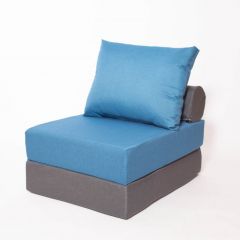 Кресло-кровать-пуф бескаркасное Прайм (синий-графит (Ф)) в Губахе - gubaha.mebel24.online | фото