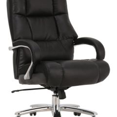Кресло офисное BRABIX PREMIUM "Bomer HD-007" (рециклированная кожа, хром, черное) 531939 в Губахе - gubaha.mebel24.online | фото 1