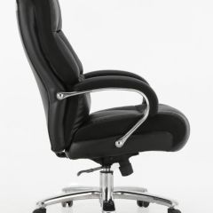 Кресло офисное BRABIX PREMIUM "Bomer HD-007" (рециклированная кожа, хром, черное) 531939 в Губахе - gubaha.mebel24.online | фото 3